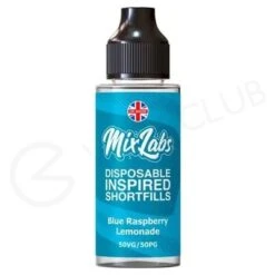Blue Raspberry Lemonade Shortfill E-Liquid By Mix Labs 100ml