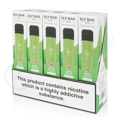 Elf Bar Apple Peach 10 X Disposable Vape Multi Pack 1 Elf Bar Apple Peach 10 X Disposable Vape Multi Pack