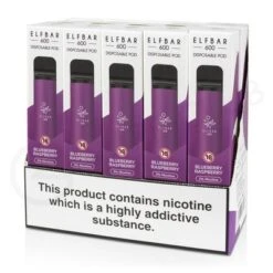 Elf Bar Blueberry Raspberry 10 X Disposable Vape Multipack