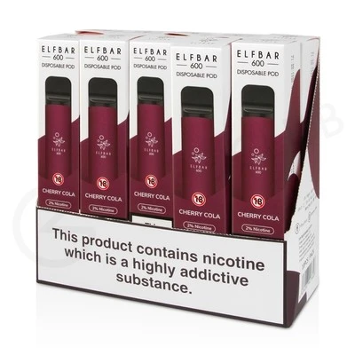 Elf Bar Cherry Cola 10 X Disposable Vape Multipack 1 Elf Bar Cherry Cola 10 X Disposable Vape Multipack