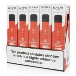 Elf Bar Strawberry Energy 10 X Disposable Vape Multipack