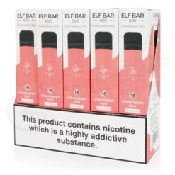 Elf Bar Strawberry Kiwi 10 X Disposable Vape Multipack