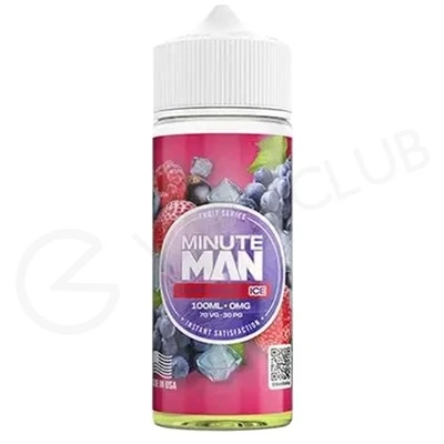 Grape Berries Ice Shortfill E-Liquid By Minute Man 100ml 1 Grape Berries Ice Shortfill E-Liquid By Minute Man 100ml
