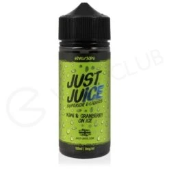 Kiwi & Cranberry On Ice Shortfill E-Liquid By Just Juice 100ml