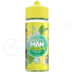 Lemon Mint Ice Shortfill E-Liquid By Minute Man 100ml