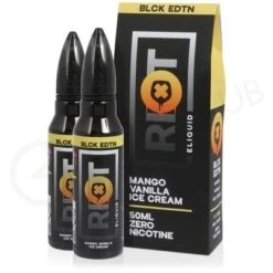 Mango Vanilla Ice Cream Shortfill E-Liquid By Riot Squad Black Edition 100ml