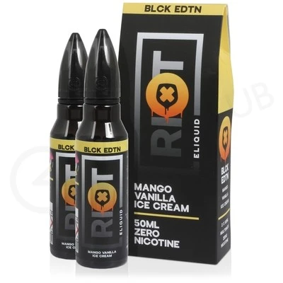 Mango Vanilla Ice Cream Shortfill E-Liquid By Riot Squad Black Edition 100ml 1 Mango Vanilla Ice Cream Shortfill E-Liquid By Riot Squad Black Edition 100ml
