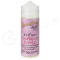 Raspberry Ripple Shortfill E-Liquid By Leprechaun Liquids Ice Cream 100ml