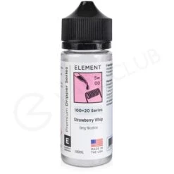 Strawberry Whip Dripper Shortfill E-Liquid By Element 100ml